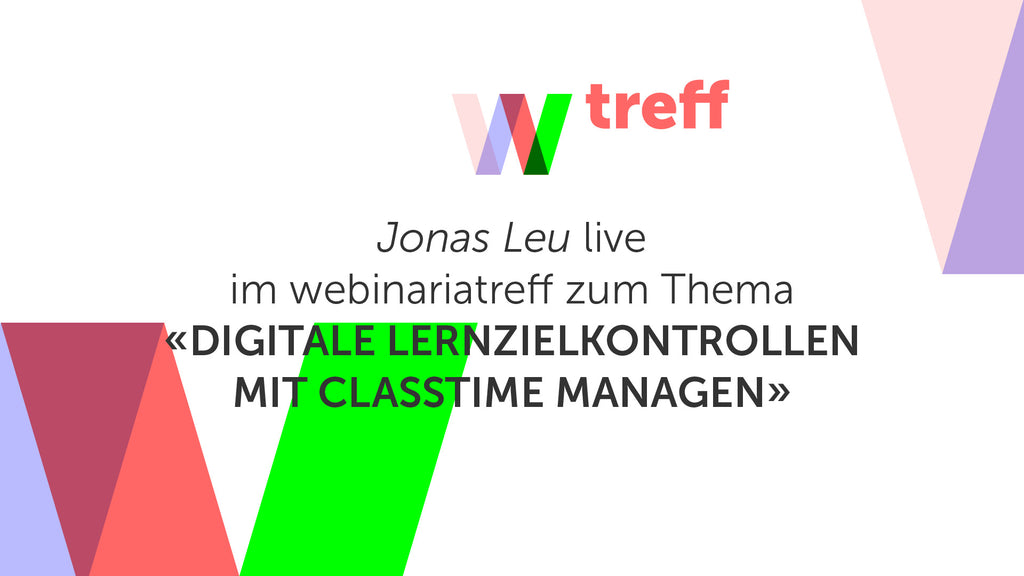 Webinaria Treff mit Jonas Leu von CLASSTIME